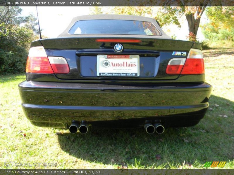 Carbon Black Metallic / Grey 2002 BMW M3 Convertible