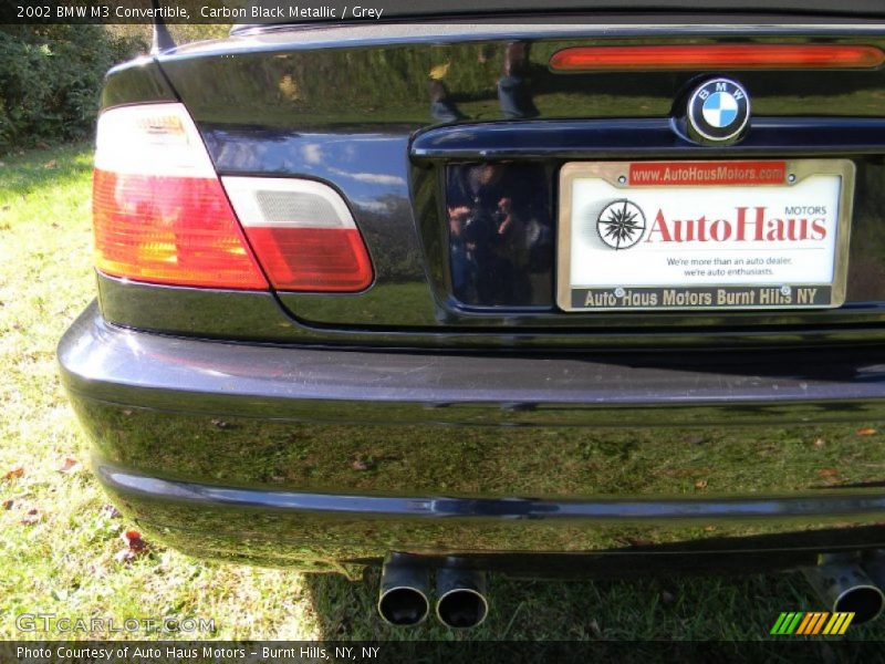 Carbon Black Metallic / Grey 2002 BMW M3 Convertible