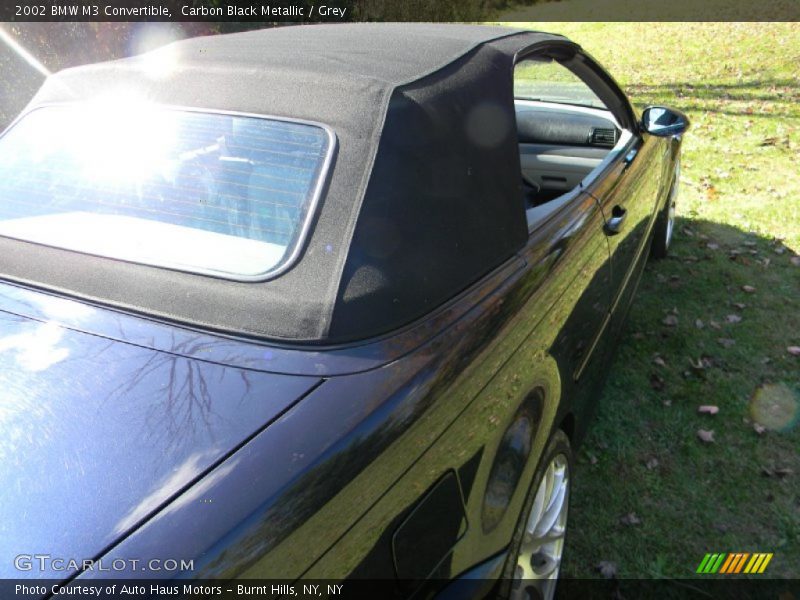 Carbon Black Metallic / Grey 2002 BMW M3 Convertible