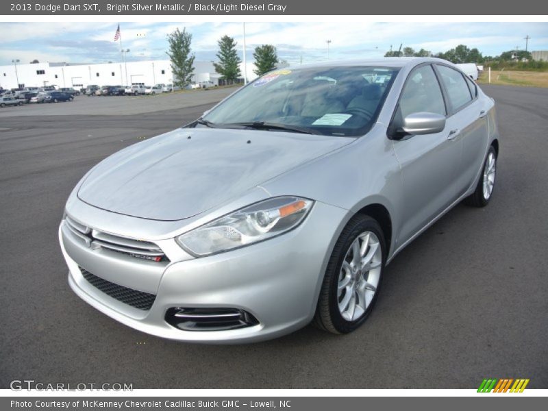 Bright Silver Metallic / Black/Light Diesel Gray 2013 Dodge Dart SXT