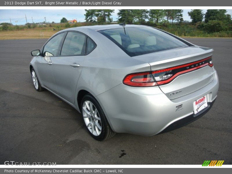 Bright Silver Metallic / Black/Light Diesel Gray 2013 Dodge Dart SXT