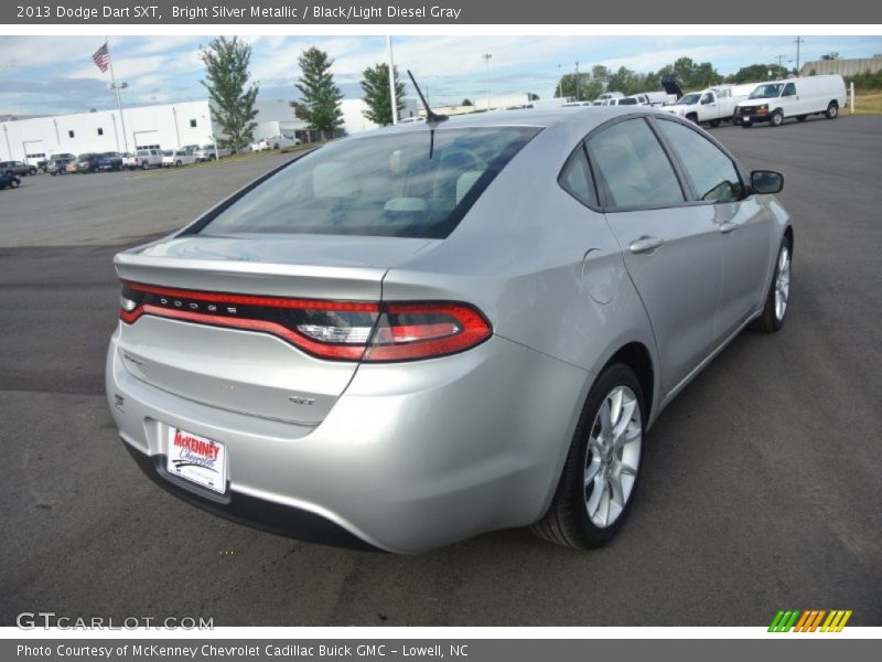 Bright Silver Metallic / Black/Light Diesel Gray 2013 Dodge Dart SXT