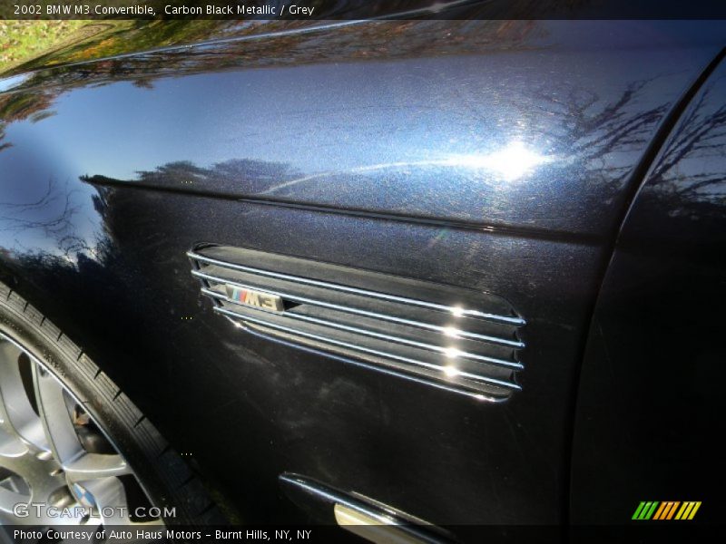 Carbon Black Metallic / Grey 2002 BMW M3 Convertible