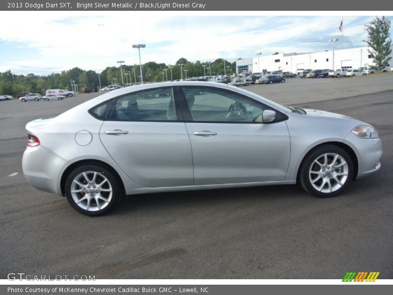Bright Silver Metallic / Black/Light Diesel Gray 2013 Dodge Dart SXT