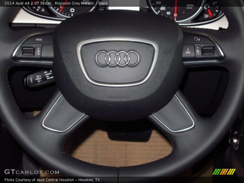 Monsoon Grey Metallic / Black 2014 Audi A4 2.0T Sedan