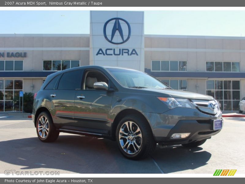Nimbus Gray Metallic / Taupe 2007 Acura MDX Sport
