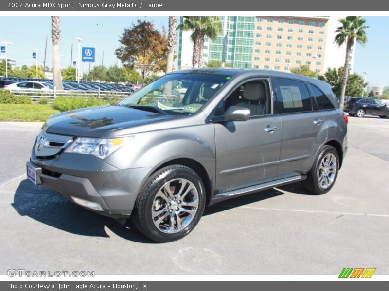 Nimbus Gray Metallic / Taupe 2007 Acura MDX Sport