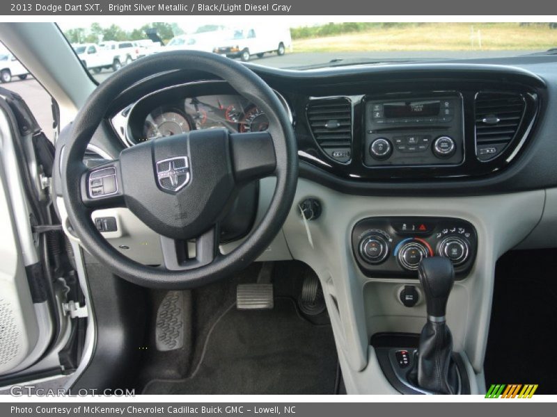 Bright Silver Metallic / Black/Light Diesel Gray 2013 Dodge Dart SXT