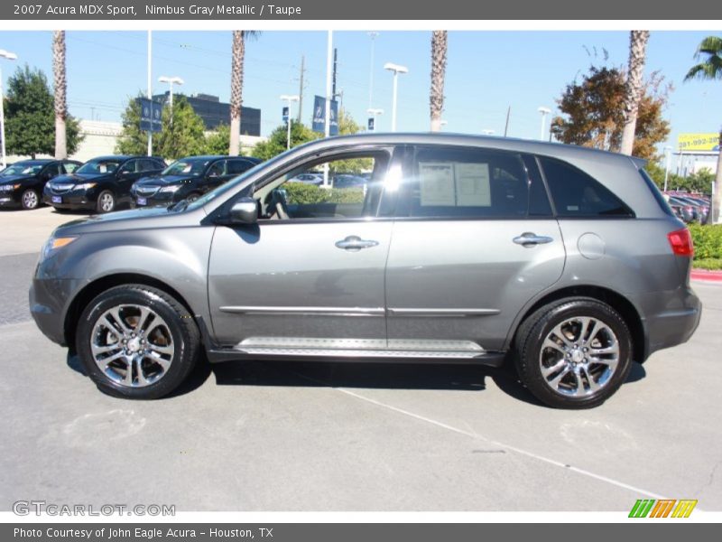 Nimbus Gray Metallic / Taupe 2007 Acura MDX Sport