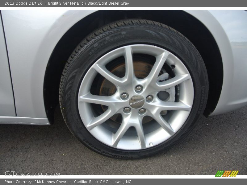 Bright Silver Metallic / Black/Light Diesel Gray 2013 Dodge Dart SXT