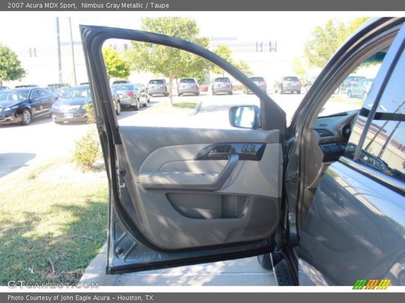 Nimbus Gray Metallic / Taupe 2007 Acura MDX Sport