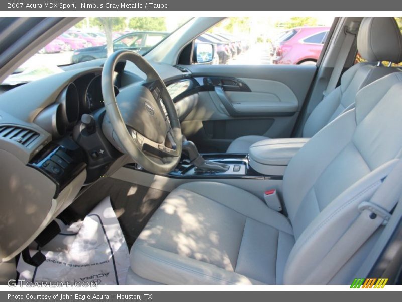 Nimbus Gray Metallic / Taupe 2007 Acura MDX Sport