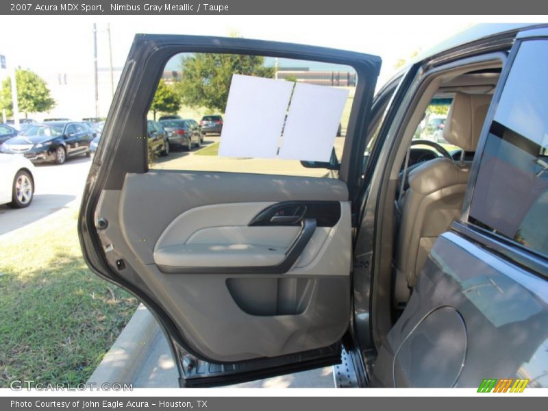 Nimbus Gray Metallic / Taupe 2007 Acura MDX Sport