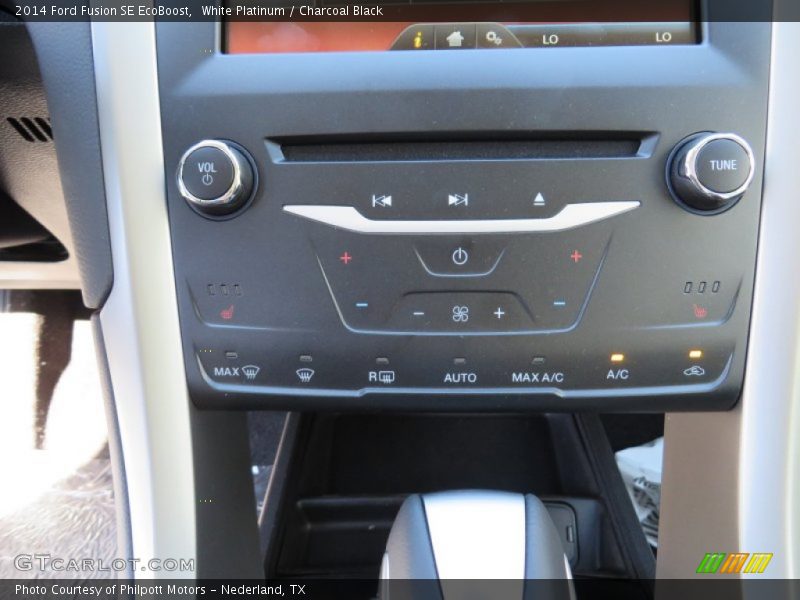 White Platinum / Charcoal Black 2014 Ford Fusion SE EcoBoost