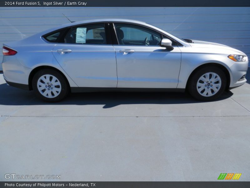 Ingot Silver / Earth Gray 2014 Ford Fusion S