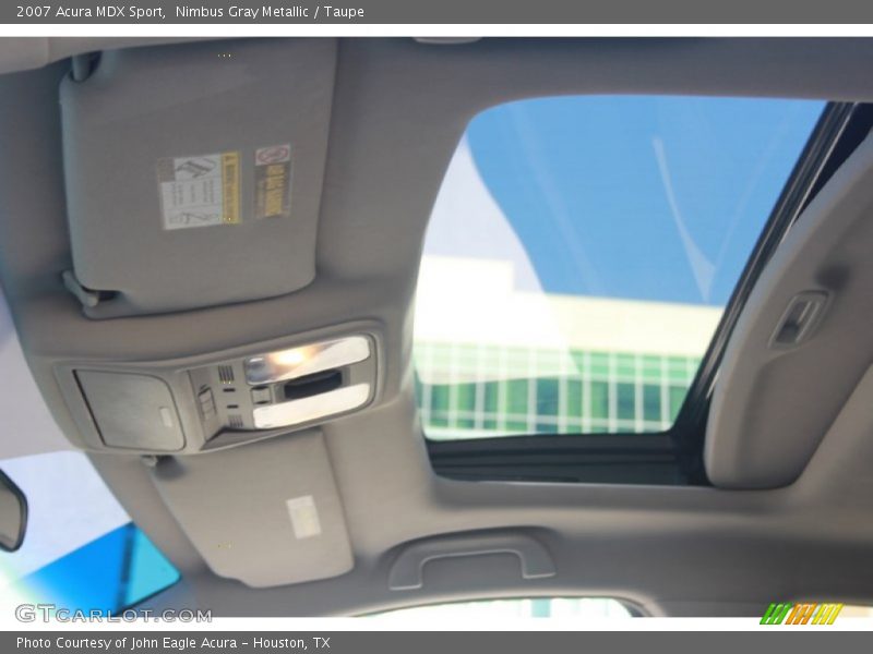 Nimbus Gray Metallic / Taupe 2007 Acura MDX Sport