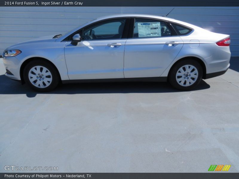 Ingot Silver / Earth Gray 2014 Ford Fusion S