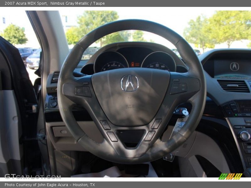 Nimbus Gray Metallic / Taupe 2007 Acura MDX Sport