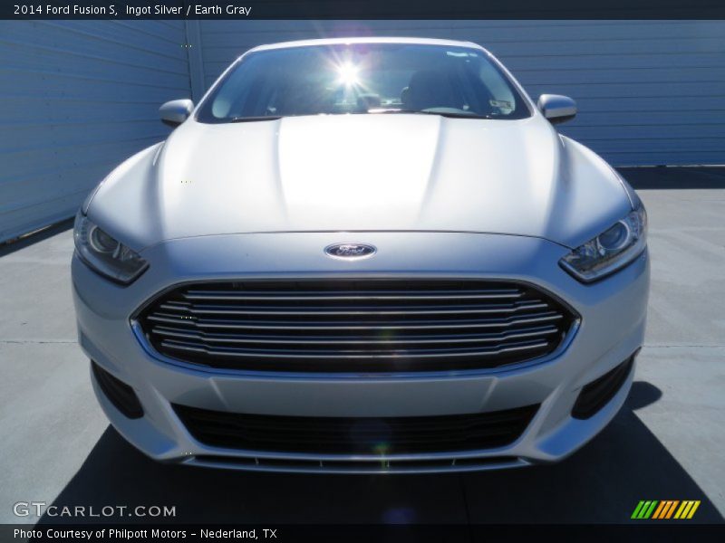 Ingot Silver / Earth Gray 2014 Ford Fusion S