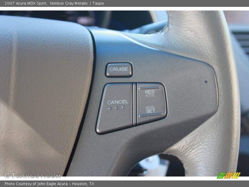 Nimbus Gray Metallic / Taupe 2007 Acura MDX Sport