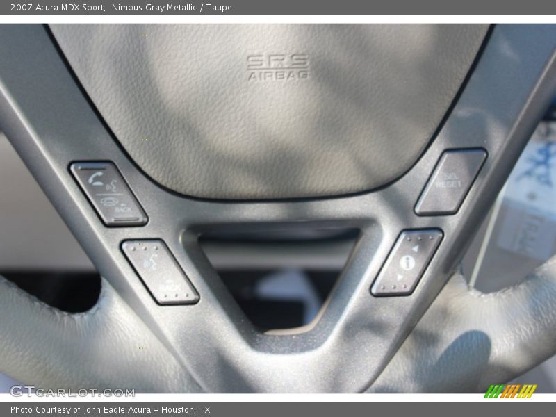 Nimbus Gray Metallic / Taupe 2007 Acura MDX Sport