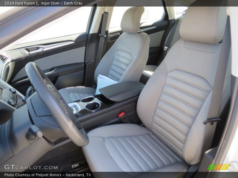 Ingot Silver / Earth Gray 2014 Ford Fusion S