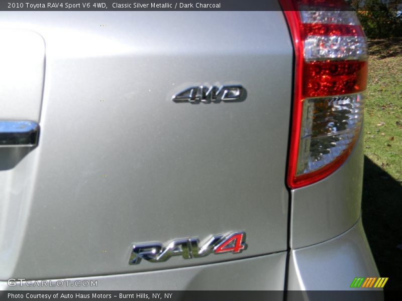 Classic Silver Metallic / Dark Charcoal 2010 Toyota RAV4 Sport V6 4WD