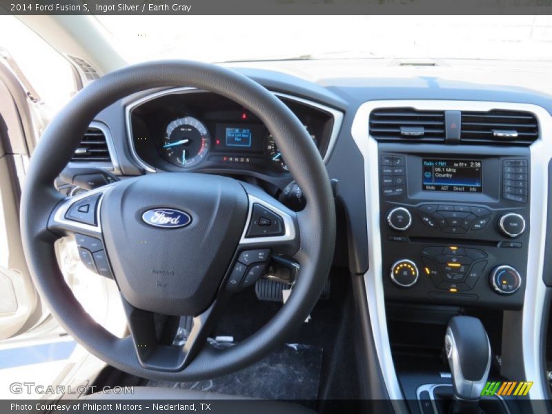 Ingot Silver / Earth Gray 2014 Ford Fusion S
