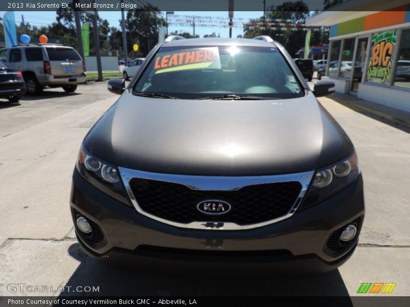 Metal Bronze / Beige 2013 Kia Sorento EX