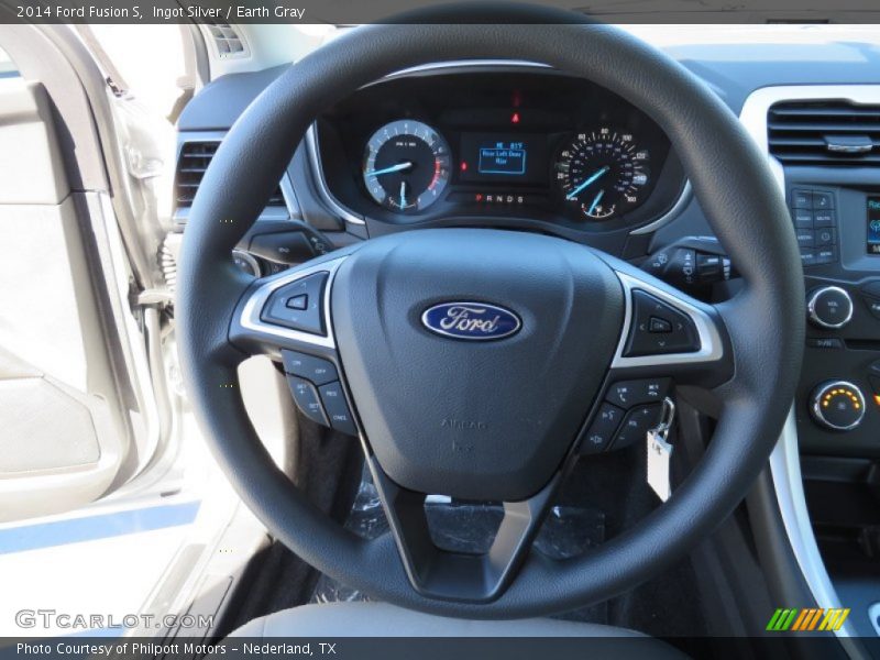 Ingot Silver / Earth Gray 2014 Ford Fusion S
