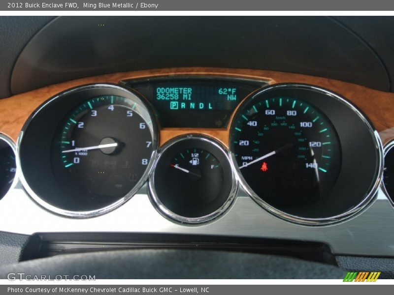 Ming Blue Metallic / Ebony 2012 Buick Enclave FWD
