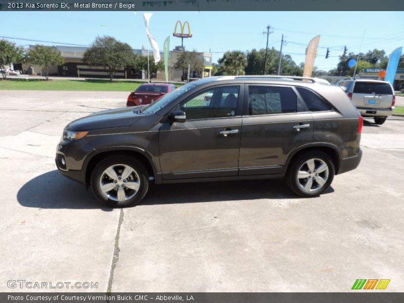 Metal Bronze / Beige 2013 Kia Sorento EX