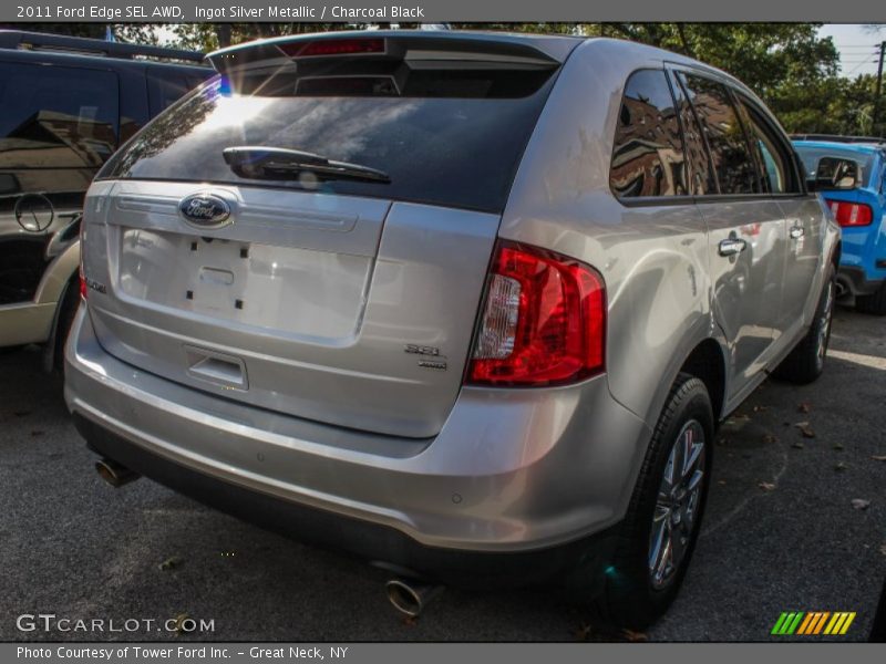 Ingot Silver Metallic / Charcoal Black 2011 Ford Edge SEL AWD