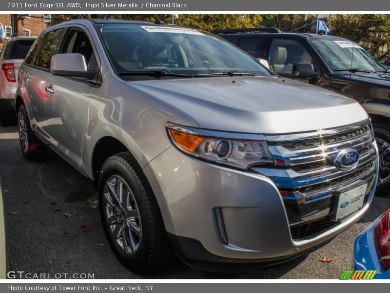 Ingot Silver Metallic / Charcoal Black 2011 Ford Edge SEL AWD