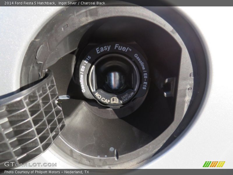 Ingot Silver / Charcoal Black 2014 Ford Fiesta S Hatchback