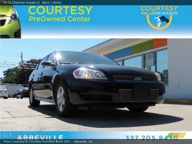 Black / Ebony 2012 Chevrolet Impala LS