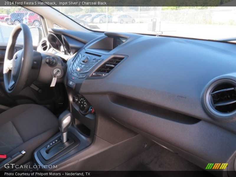 Ingot Silver / Charcoal Black 2014 Ford Fiesta S Hatchback