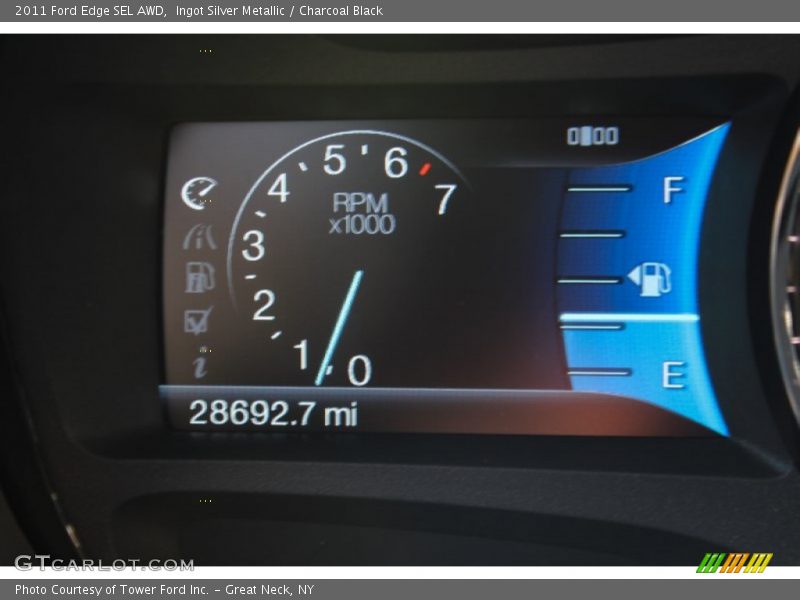 Ingot Silver Metallic / Charcoal Black 2011 Ford Edge SEL AWD