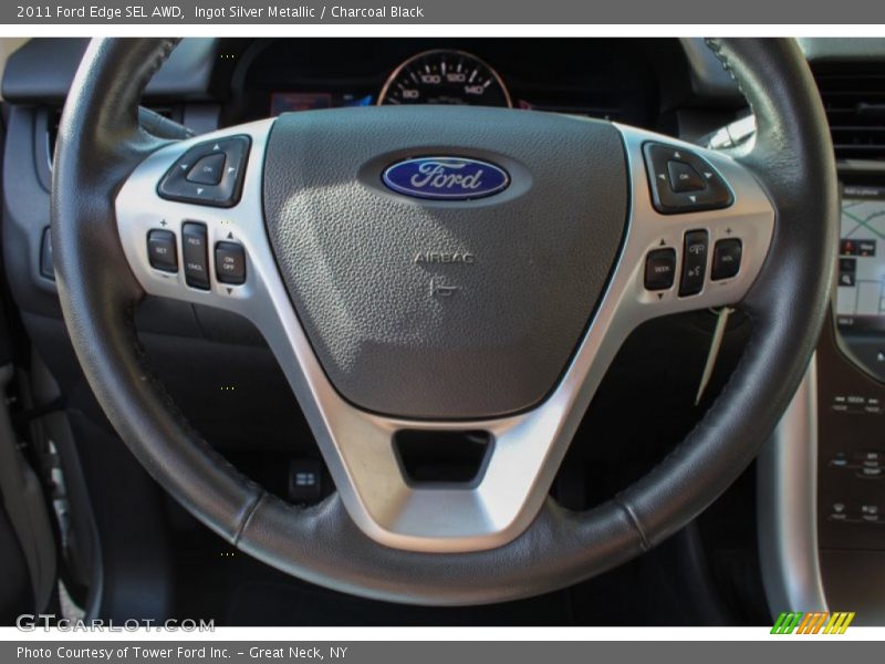 Ingot Silver Metallic / Charcoal Black 2011 Ford Edge SEL AWD