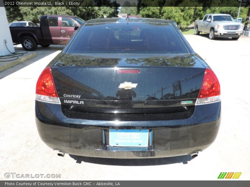 Black / Ebony 2012 Chevrolet Impala LS