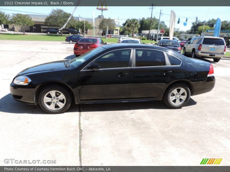 Black / Ebony 2012 Chevrolet Impala LS