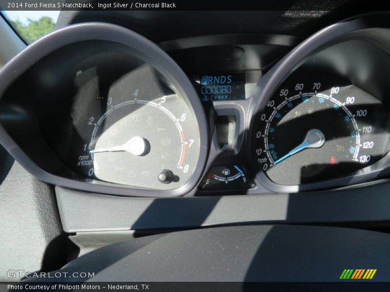 Ingot Silver / Charcoal Black 2014 Ford Fiesta S Hatchback