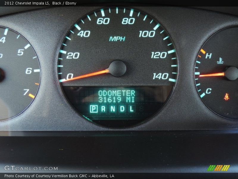 Black / Ebony 2012 Chevrolet Impala LS
