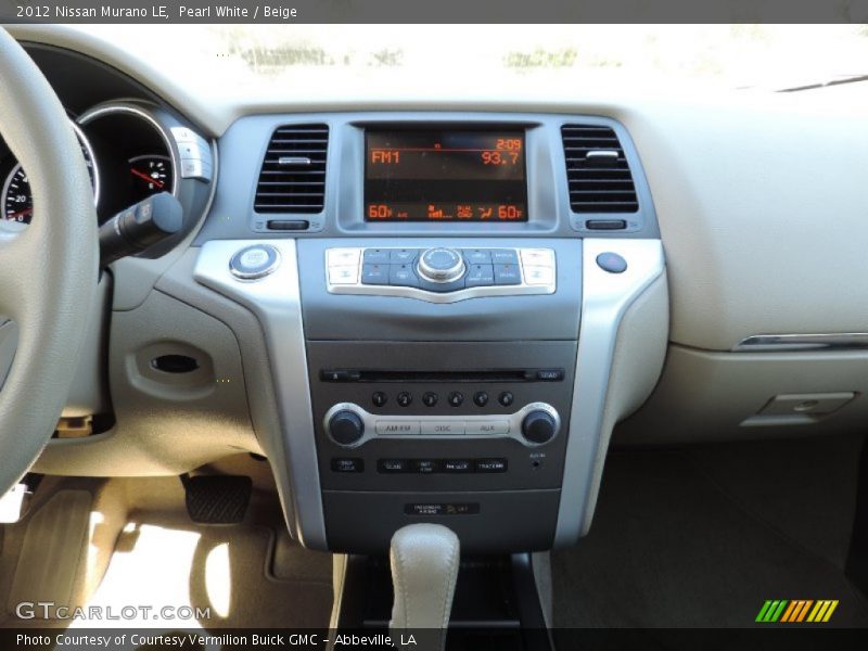 Pearl White / Beige 2012 Nissan Murano LE