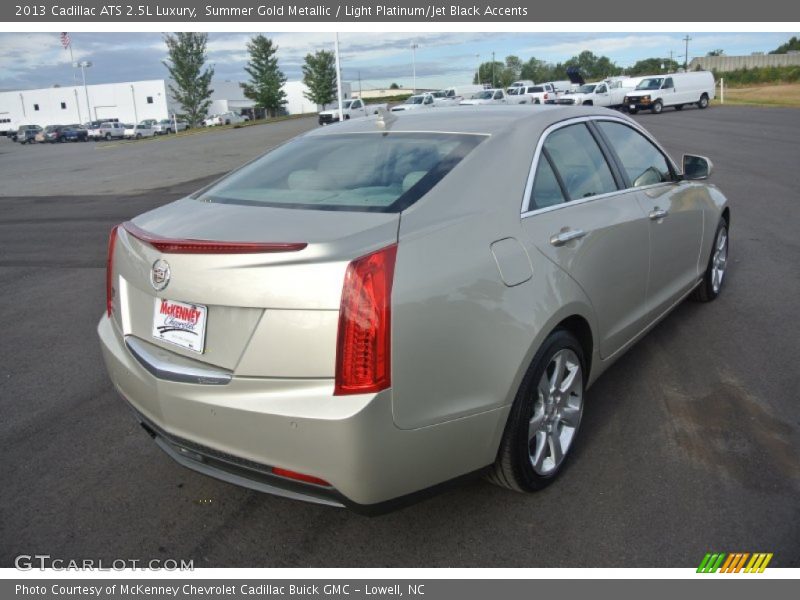 Summer Gold Metallic / Light Platinum/Jet Black Accents 2013 Cadillac ATS 2.5L Luxury