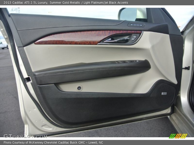 Summer Gold Metallic / Light Platinum/Jet Black Accents 2013 Cadillac ATS 2.5L Luxury