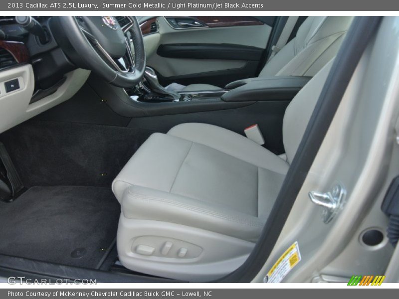 Summer Gold Metallic / Light Platinum/Jet Black Accents 2013 Cadillac ATS 2.5L Luxury
