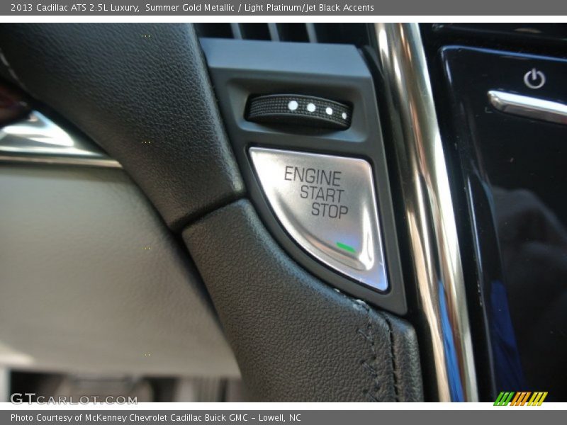 Summer Gold Metallic / Light Platinum/Jet Black Accents 2013 Cadillac ATS 2.5L Luxury