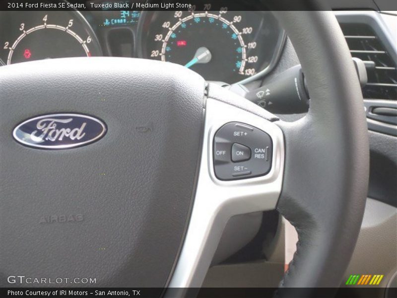 Tuxedo Black / Medium Light Stone 2014 Ford Fiesta SE Sedan