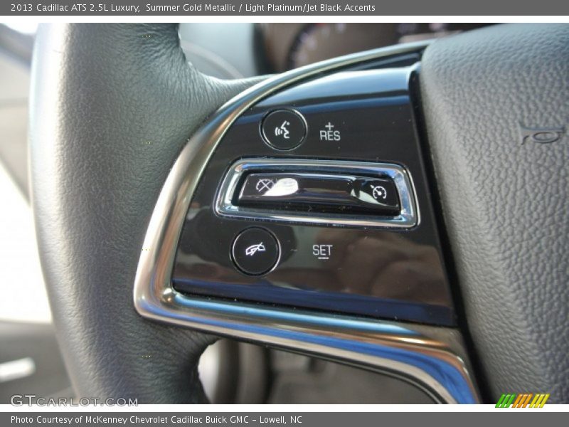 Summer Gold Metallic / Light Platinum/Jet Black Accents 2013 Cadillac ATS 2.5L Luxury